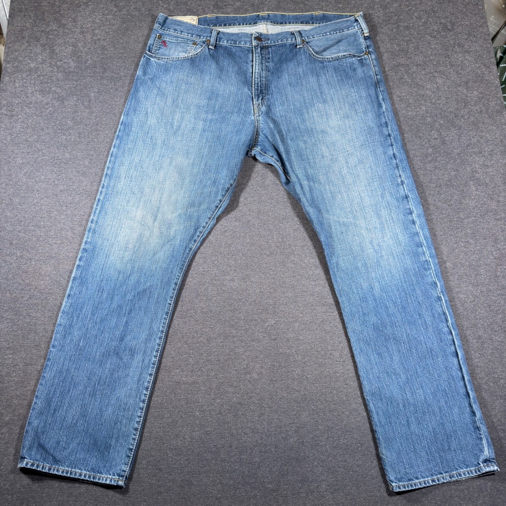 Polo Ralph Lauren Jeans Mens 40x32 Blue Hampton Straight Fit Denim Dungarees